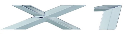 [EMB-3115-01] EMBLEMA LETRERO X1 BMW CROMO