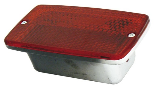[009-P046-R] PLAFON EMBUTIDO RECTANGULAR CROMO 3X5.8"