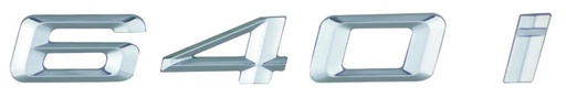 [EMB-3117-01] EMBLEMA LETRERO 640i BMW CROMO