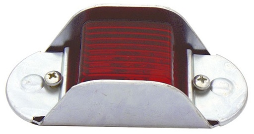 [009-P048-R] PLAFON BLINDADO CUADRADO DE LUJO 2.2X5" ROJO