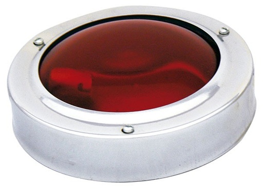 [009-P050-R] PLAFON STOP 1000 MICA LISA 5.4" ROJO