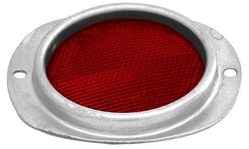 [009-P054-R] PLAFON REFLEJANTE DE LAMINA 3.8X4.4" ROJ