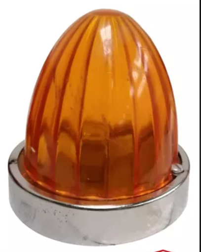 [009-P056-A] PLAFON PUNTA ZEPELIN 4" AMBAR