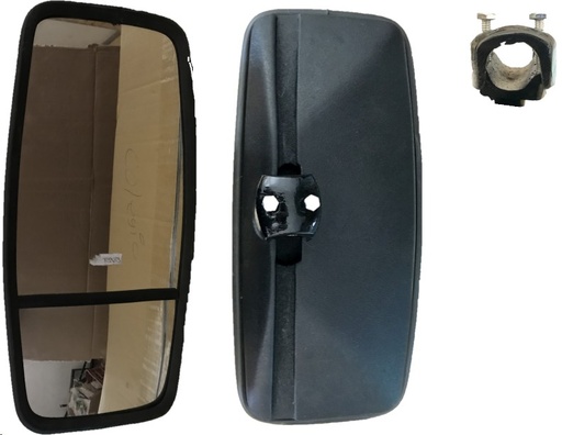 [ESPE85003] REPUESTO ESPEJO CAMION MERCEDEZ/INTERNATIONAL C/ABRAZADERA C/LUNA FIJA DER