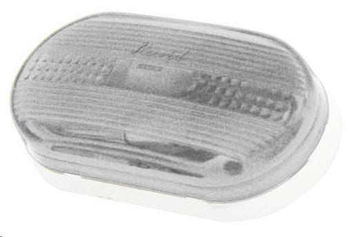 [009-P084-C] PLAFON OVALADO DE PRESION 2X4 CRISTAL PR