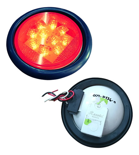 [009-P136-R] PLAFON EMBUTIDO HULE 4" 10 LEDS FIJO RJ