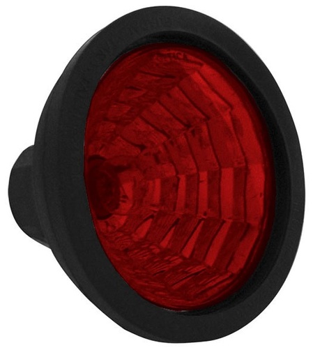[009-P163-R] PLAFON EMBUTIDO 4" DIAM HULE ROJO