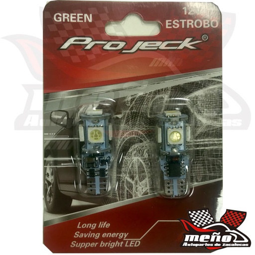 [FOCO158LV5ME] FOCO 158 5 LED VERDE T/MAZORCA ESTROBO
