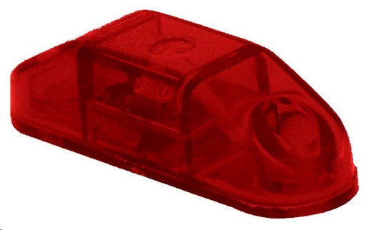 [009-P166-R] PLAFON SOQUETERA 1 LED .7X2.5 ROJO PRECI