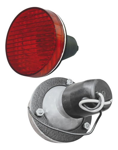 [009-P184-R] PLAFON EMBUTIDO RED 3 TOR CHICO 3.8 ROJ 