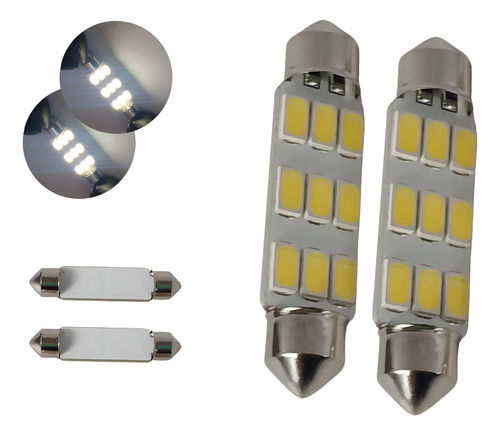 [FOCOILB9] FOCO LUZ INTERIOR 44mm  9 LEDS BLANCO PA