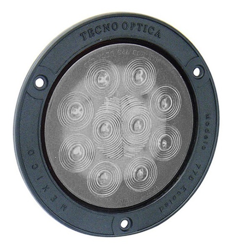 [009-P194-C] PLAFON EMB 4 BRIDA NEGRA 10 LEDS FIJO C 