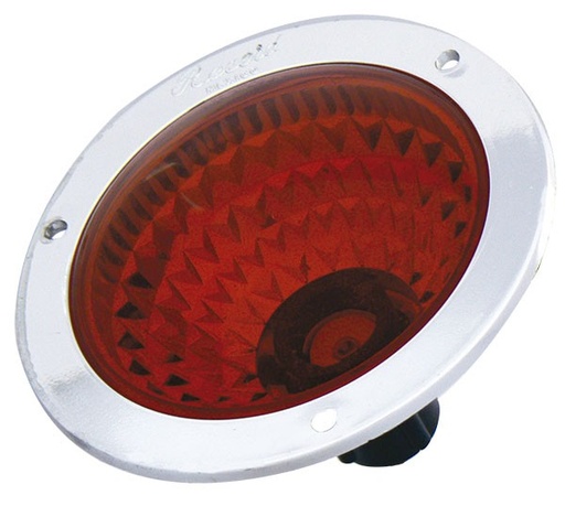 [009-P217-R] PLAFON EMBUTIDO DIAMANTADO 3" ROJO   ***