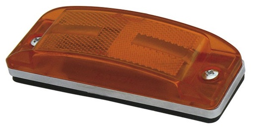 [009-P229-A] PLAFON TIPO RECORD 3 LEDS 2X6 AMBAR PREC