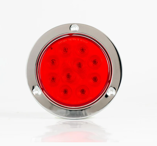[009-P246-R] PLAFON FIJAR 4" GRIS 10 LEDS MOV ROJO