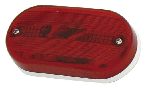 [009-P247-R] PLAFON OVALADO C/ TORNILLO ROJO