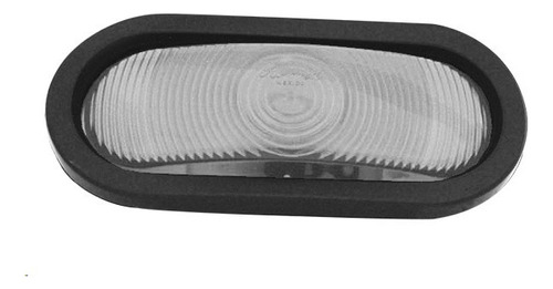 [009-P248-C] PLAFON EMBUTIDO OVALADO HULE SELLADO 7.5X3" CLARO