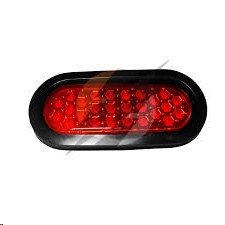 [009-P267-R] PLAFON EMBUTIDO OVALADO 26 LEDS ROJO