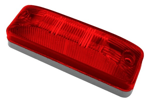 [009-P325-R] PLAFON LATERAL 5 LEDS FIJO ROJO 4X 1.2 P