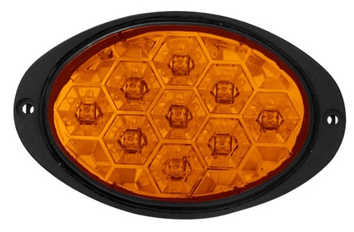 [009-P329-A] PLAFON OVALADO DE PANAL 9 LEDS FIJO AMAR