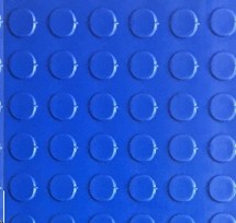 [HZ670] TAPETE PISO TACHON AZUL 1.70 MTS