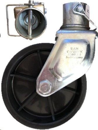 [JC-101] RUEDA GATO 1200 LBS PLASTICO "RAM"