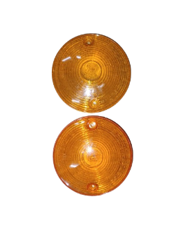 [010-1949-A] MICA PLAFON AMBAR LOMBRA 2TORN 1JGO
