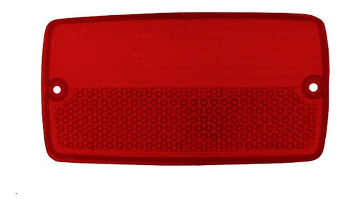 [010-203-R] MICA PLAFON DIRECC RECTANGULAR ROJO 2 PIEZAS