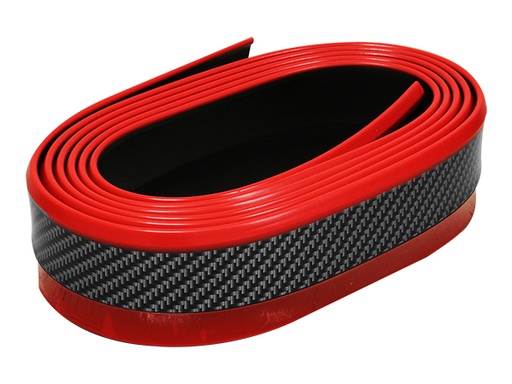 [MOLD016] ROLLO MOLDURA LIP CARB ROJO AW-2120 2.5m