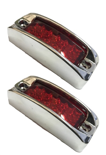 [NF70443] PLAFON LED RECTANGULAR 12 LEDS ROJO C/BI