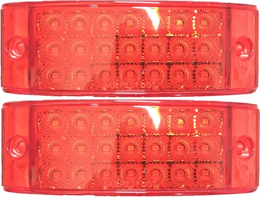 [NF70577] PLAFON LED RECTANGULAR 21 LEDS ROJO T/RE