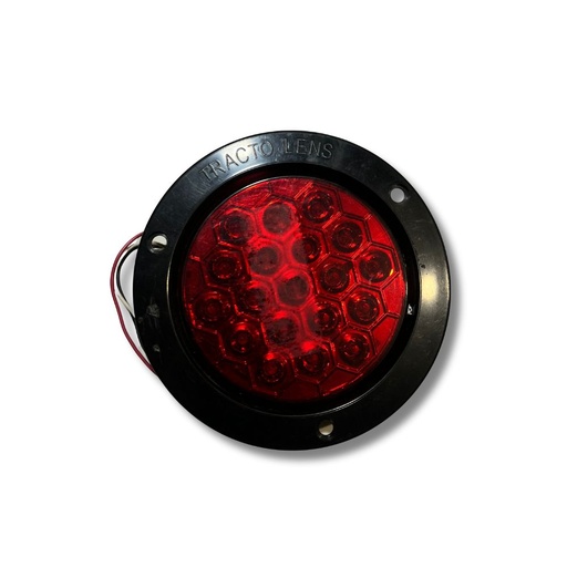 [P131PART19LF] PLAFON 4 EMBUTDO 19 LEDS ROJO FIJO ***Ha