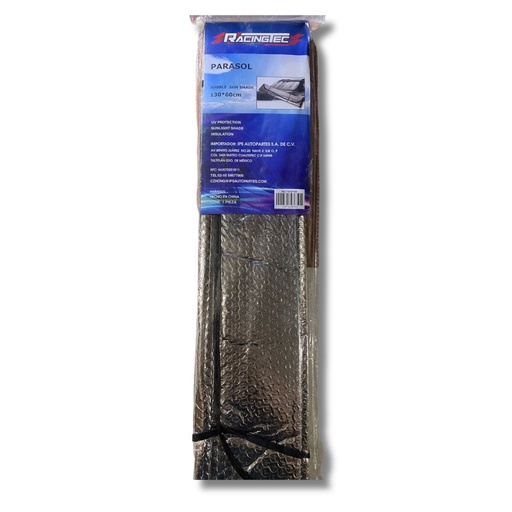 [PARS007] PARASOL DELANTERO PLATA 126CM X 60CM