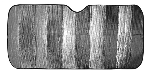 [PARS85001] PARASOL DOBLE BURBUJA JUMBO FRENTE PLATA MATTE PARTE TRASERA ALUMINIO 150CMX70CM