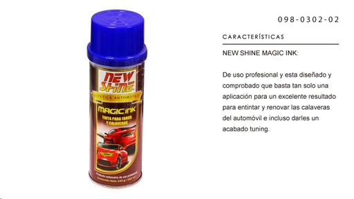 [PINT012] PINTURA NEW SHINE FAROS/CALAVERAS AZUL