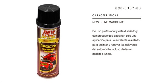 [PINT013] PINTURA NEW SHINE FAROS/CALAVERAS HUMO