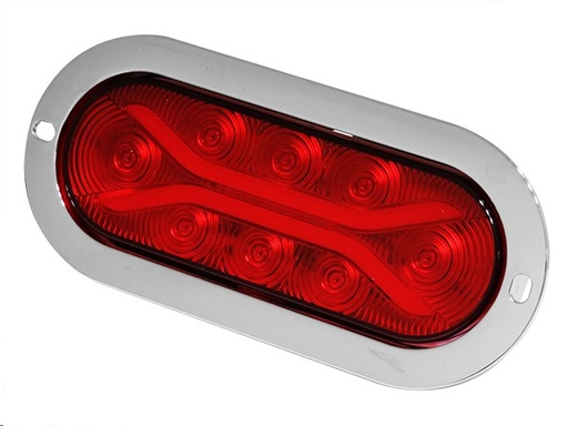 [PLAL85006] PLAFON LED OVALADO BRIDA CROMADO 8 LED G