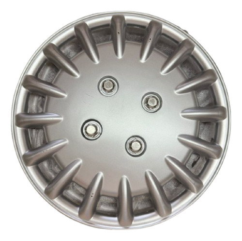 [POLR13-1] TAPON POLVERA ABS RIN 13 JGO 4 PZ GRIS