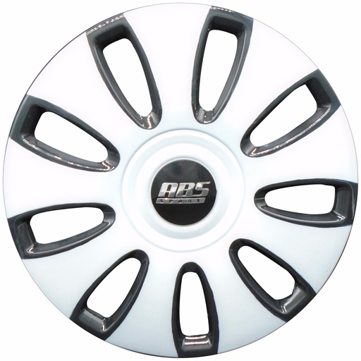 [POLR13-LES0022] TAPON POLVERA RIN 13 ABS ESPECIALES BLANCO NEGRO TUR13 LES0022