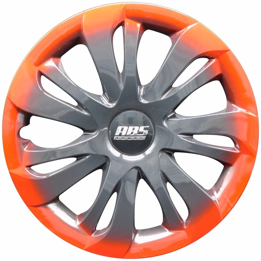 [POLR14-BICR14-9] TAPON POLVERA RIN 14 ABS ESPECIALES TIPO MAZDA 2 NARANJA BICR14-9