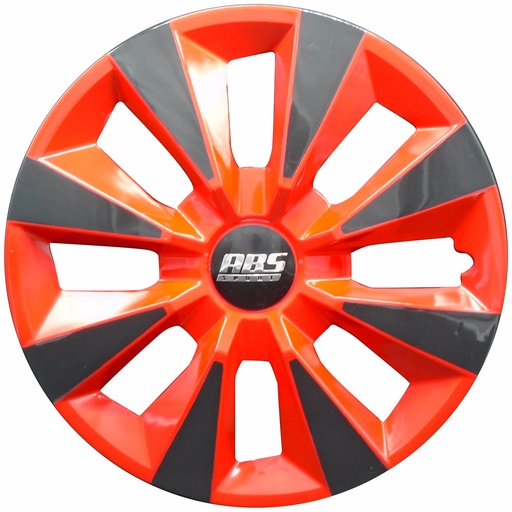 [POLR14-LES0017] TAPON POLVERA RIN 14 ABS ESPECIALES ROJO NEGRO GOL 15 LES0017