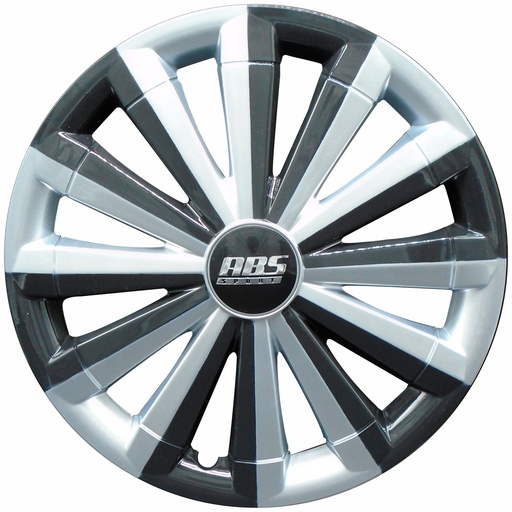 [POLR14-LES0021] TAPON POLVERA RIN 14 ABS ESPECIALES GRIS NEGRO ABS-LGR-R14-0079 LES0021