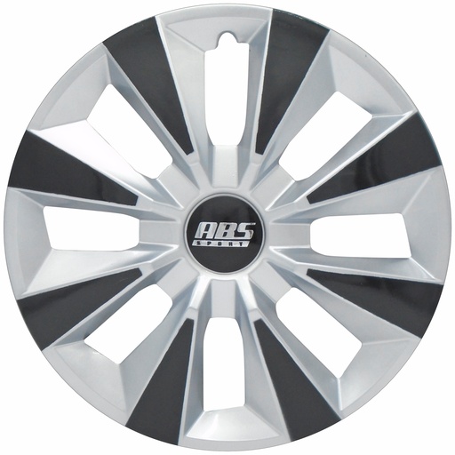 [POLR15-LES0007] TAPON POLVERA RIN 15 ABS ESPECIALES GRIS NEGRO ABS-LGR-R15-0040 LES0007