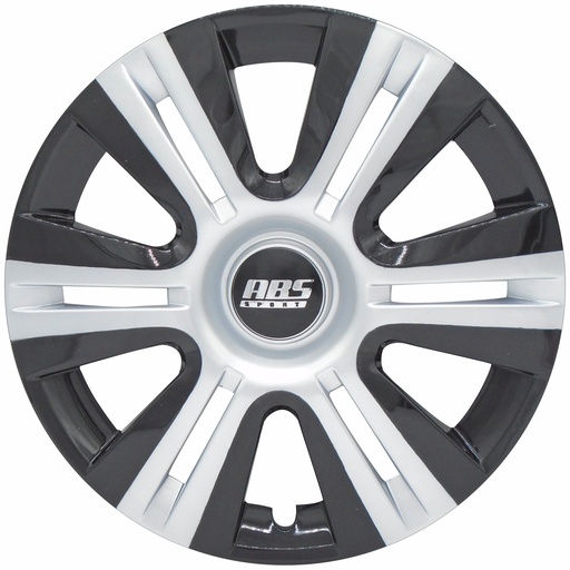 [POLR15-LES0015] TAPON POLVERA RIN 15 ABS SPORT ESPECIALES URVAN GRIS-NEGRO LES0015