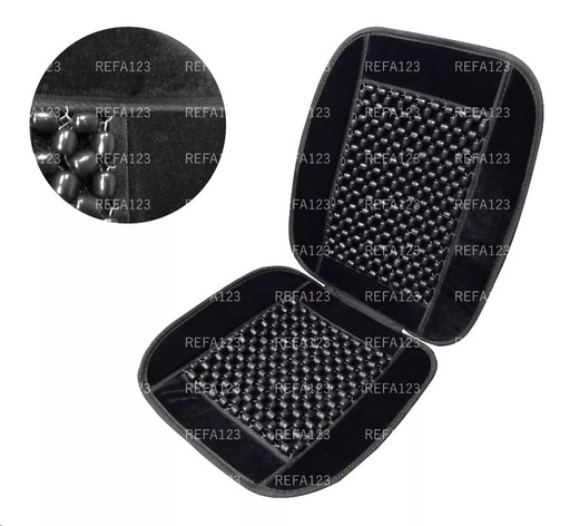 [RESA011] RESPALDO ASIENTO BOLITAS NEGRO