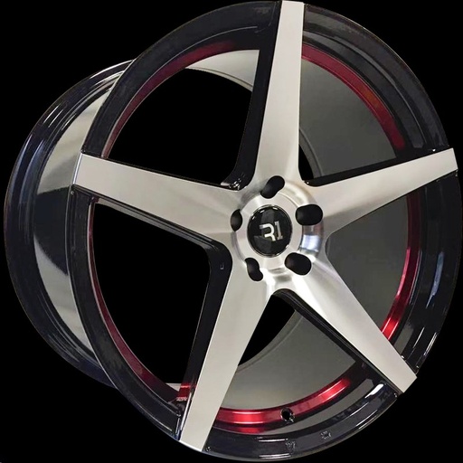 [RIND002] RIN 20X10.5 5-114.3 R1 SPORT A091R BLACK