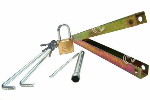 [SOPB8502] SOPORTE BATERIA ANTIROBO /GANCHO LARGO