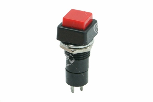[SWIL012] SWITCH PUSH 1 PASO CUADRADO ON-OFF ROJO