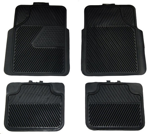 [TAPP315N] TAPETE MERCURIO LINEA VINYPLUS 315 4 PZAS NEGRO