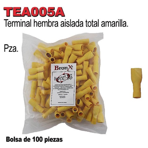 [TERM007A] TERMINAL ENCHUFE HEMBRA 1/4" AMAR AISLAD